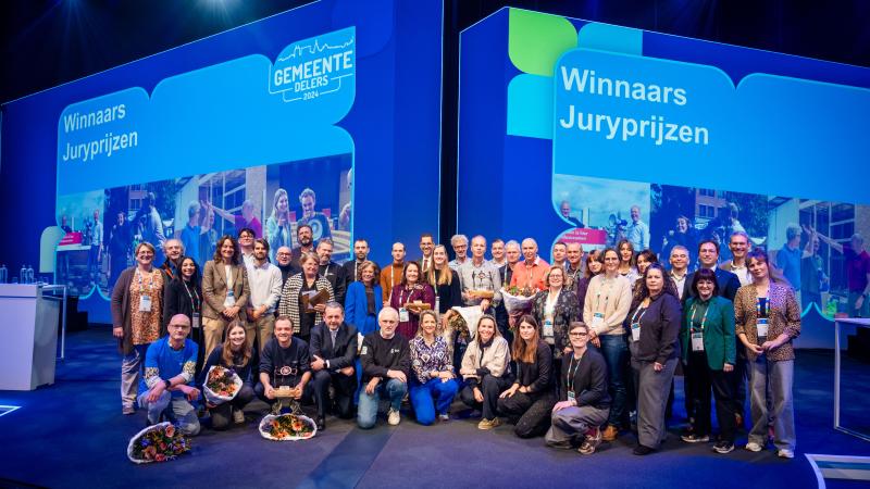 groepsfoto van de finalisten van Gemeentedelers 2024