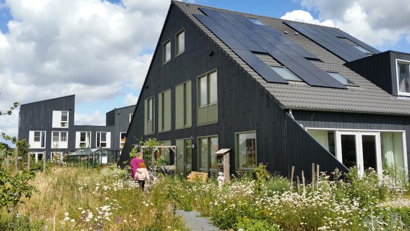 Nieuwe woning met zonnepanelen